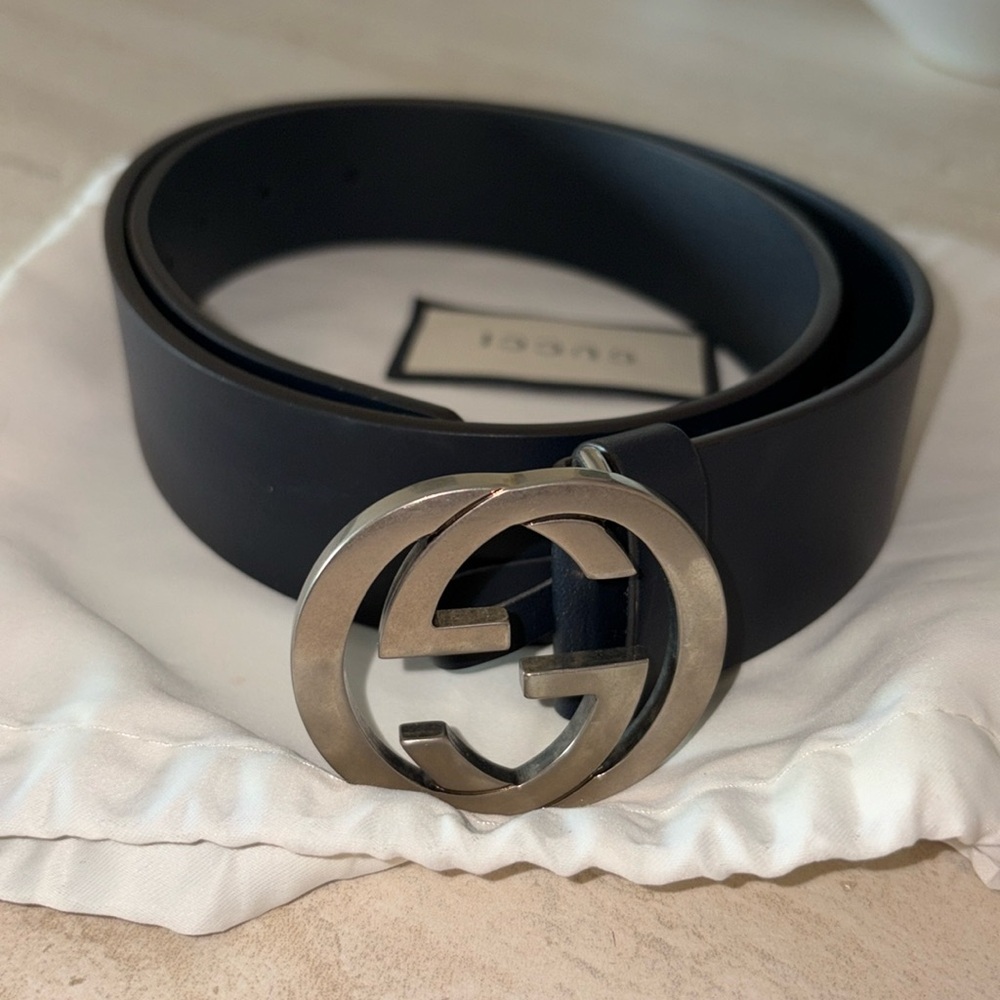 GUCCI BELT WITH INTERLOCKING G BUCKLE